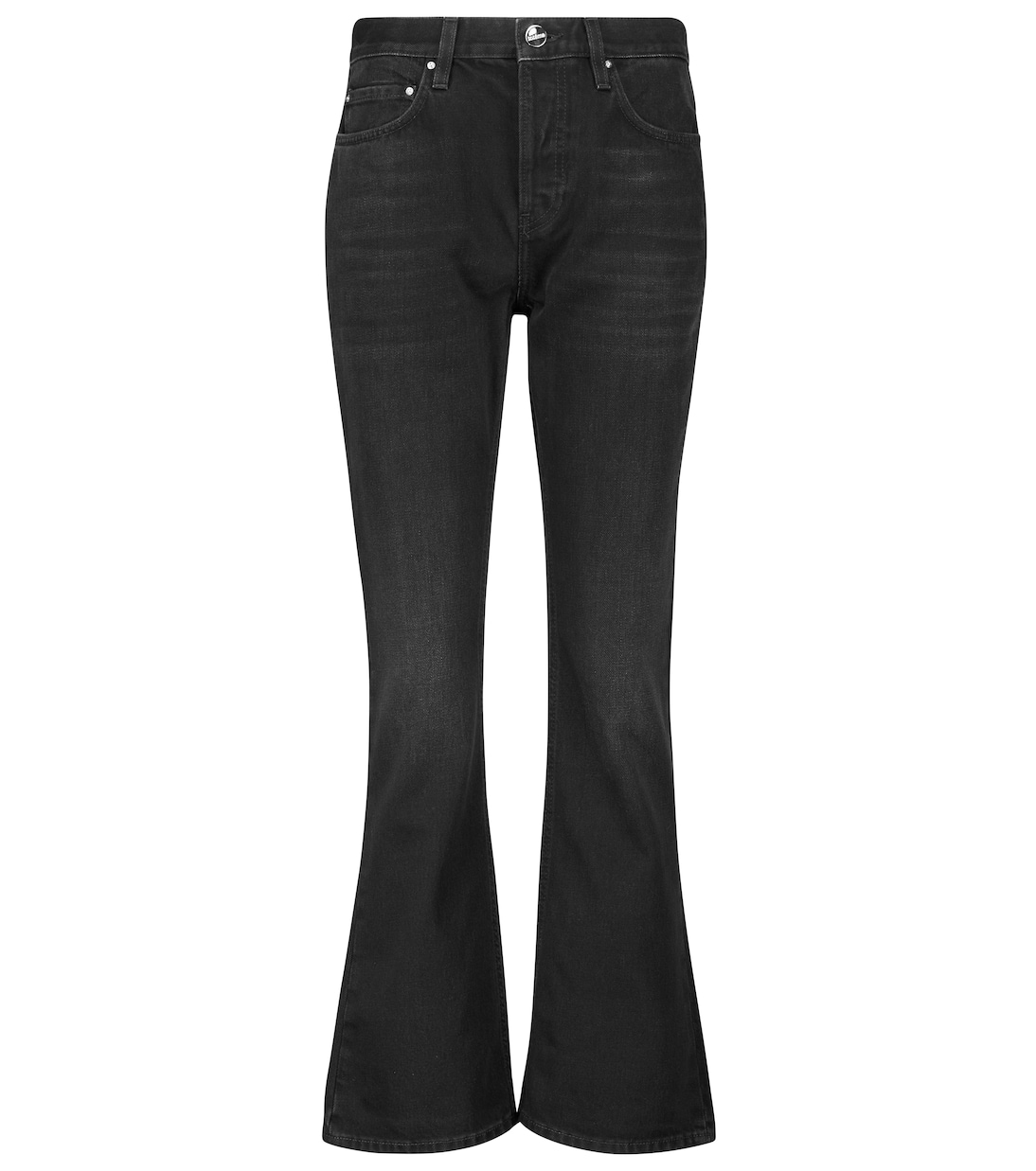 Jeans flared cropped a vita media | Toteme