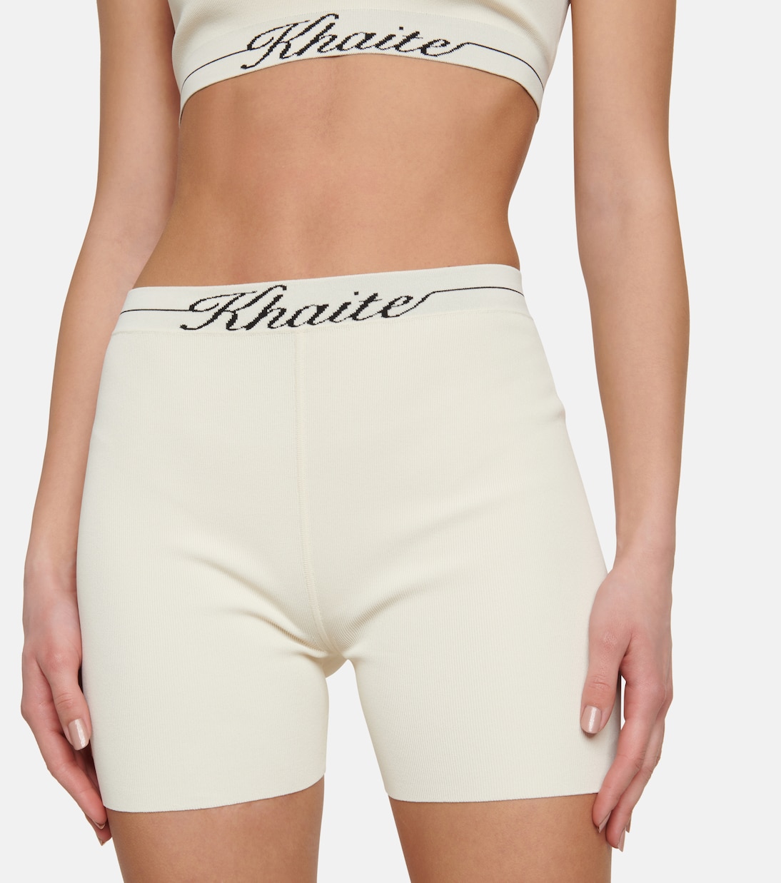 Shorts Bryant in maglia a coste | Khaite