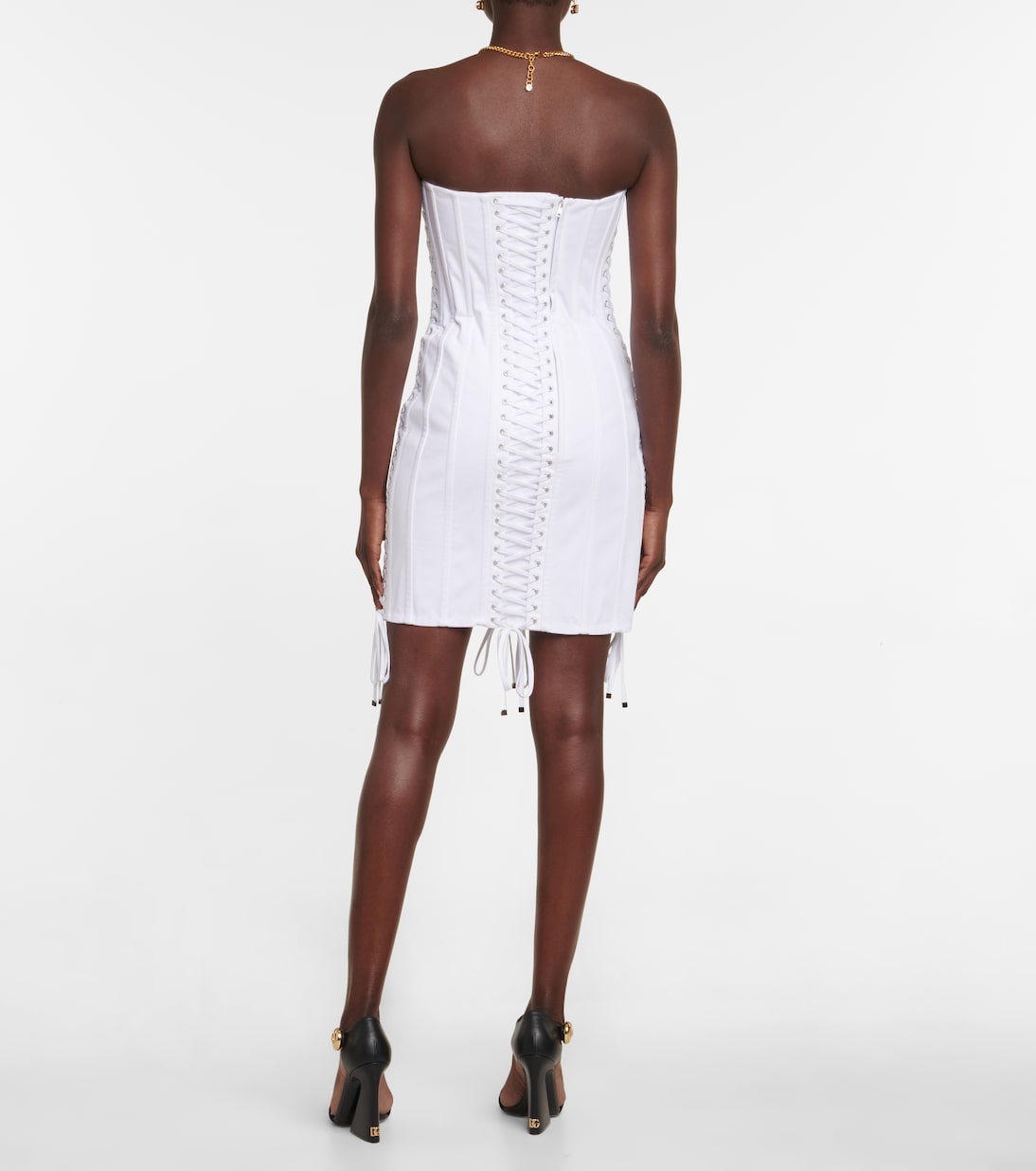Robe bustier en coton mélangé | Dolce&Gabbana