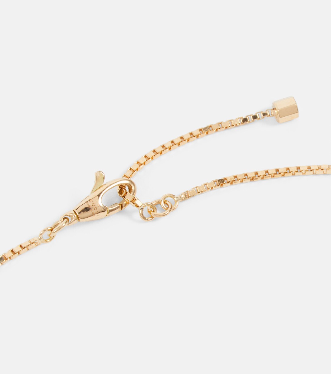 Collana in oro 18kt Gucci Link to Love con dettagli in tormalina, gioiello elegante per giovani