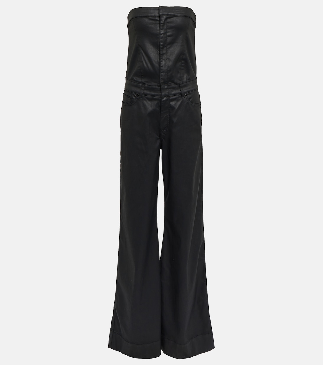 Coated denim jumpsuit | 7 For All Mankind