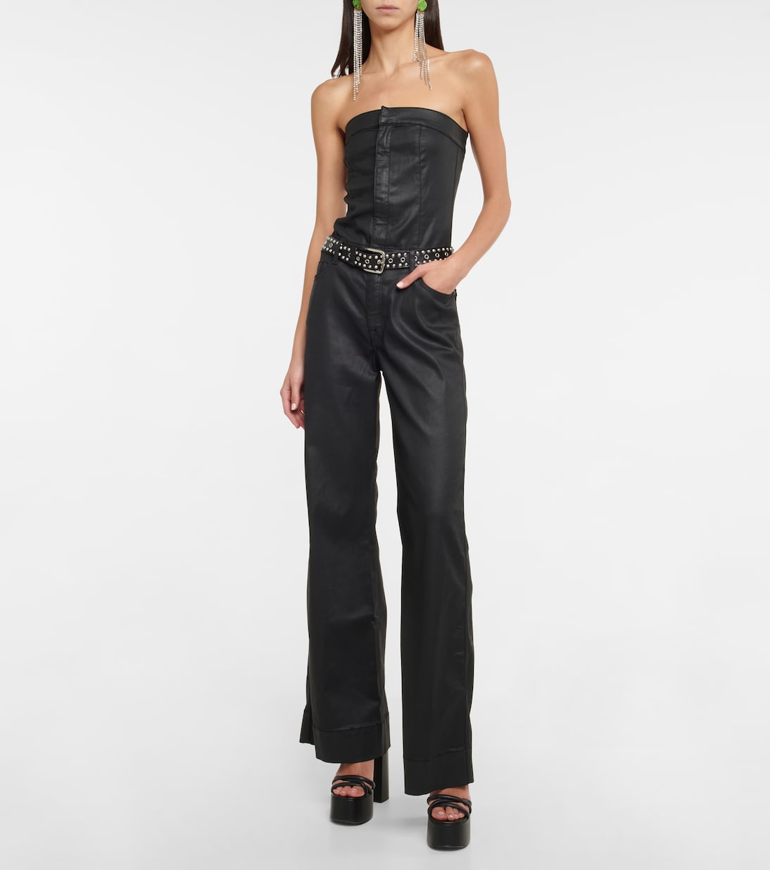Coated denim jumpsuit | 7 For All Mankind