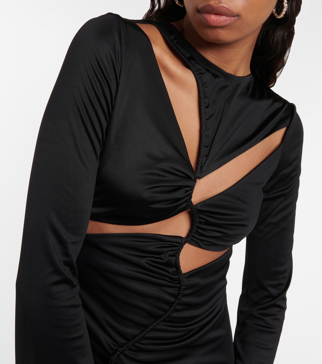 Vertebrae cutout maxi dress | Galvan