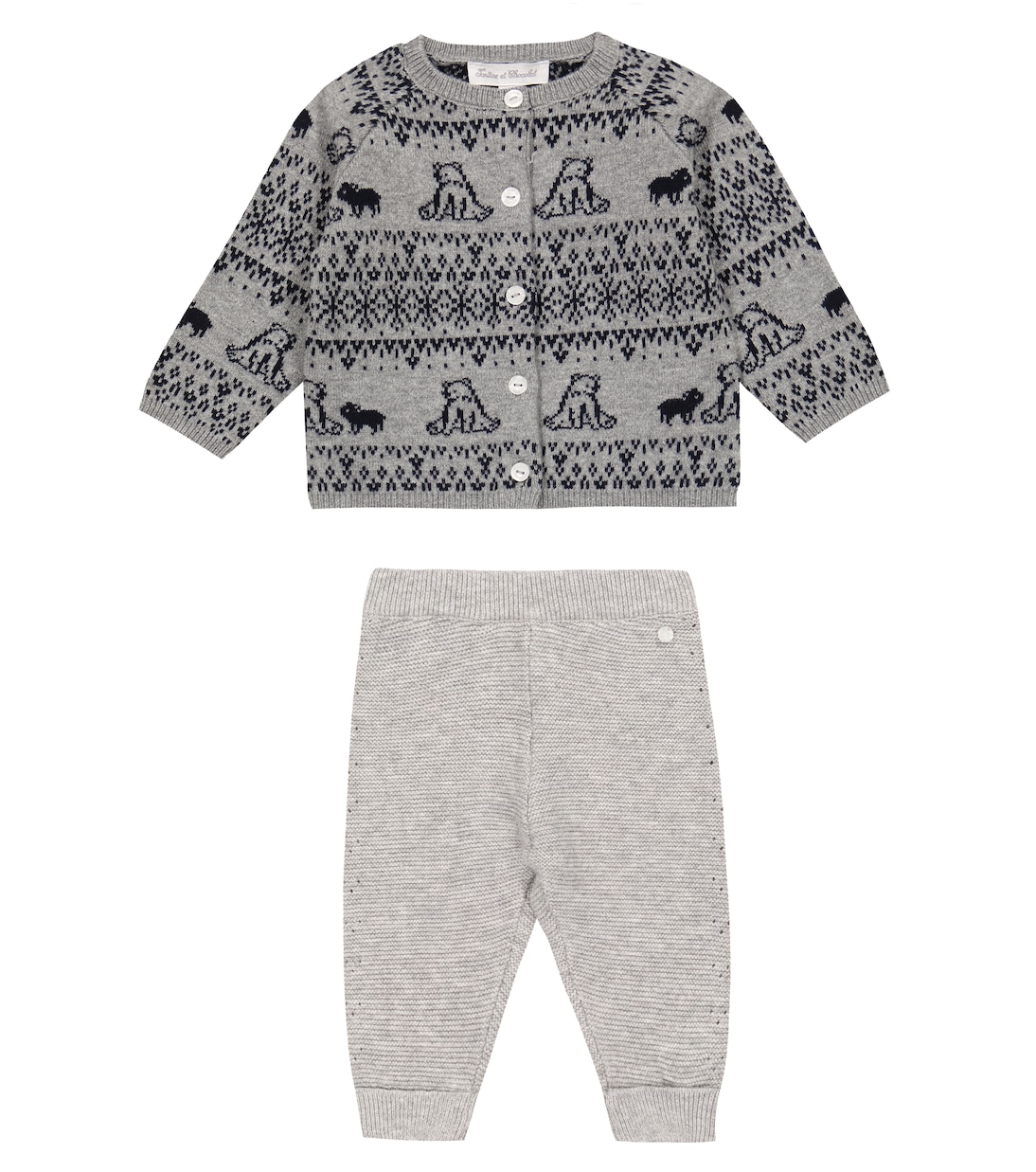 Baby set of cardigan and pants | Tartine et Chocolat