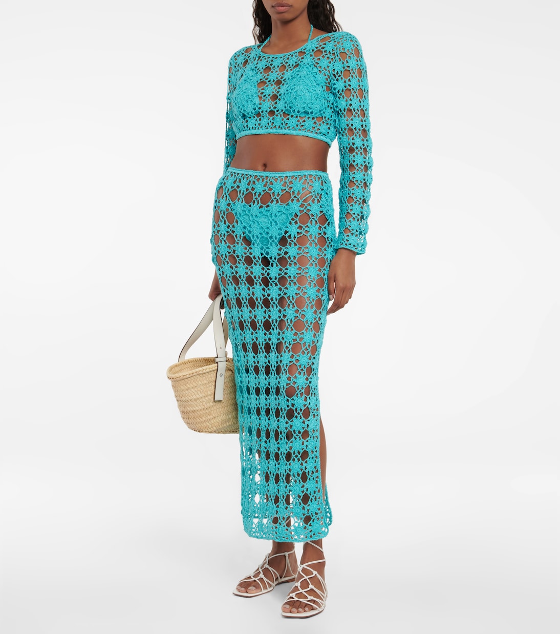 Bella cotton crochet crop top | Anna Kosturova