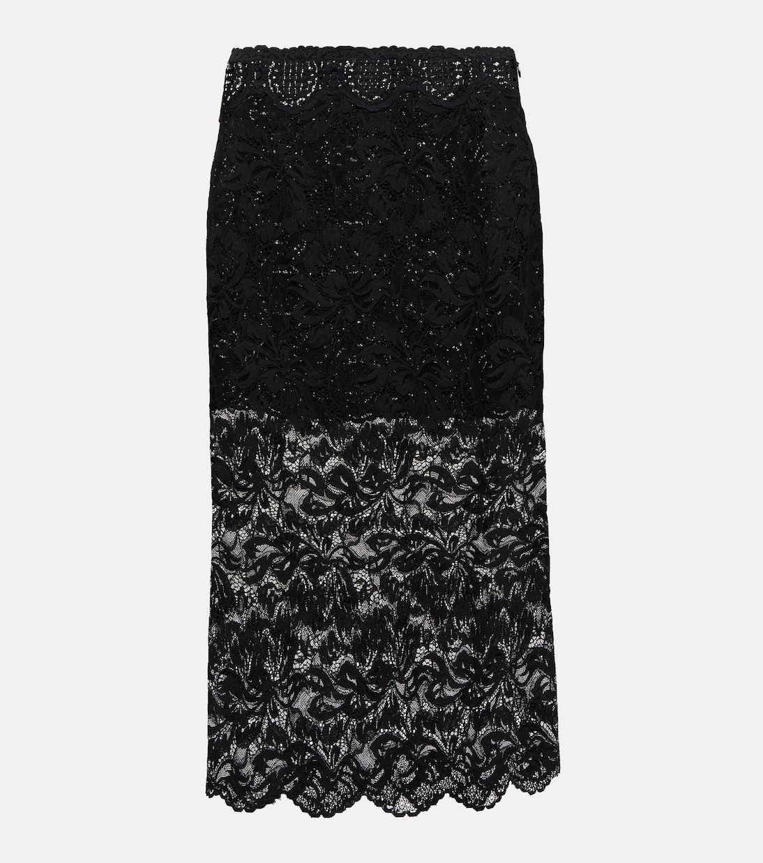 Jupe midi en dentelle | Rabanne