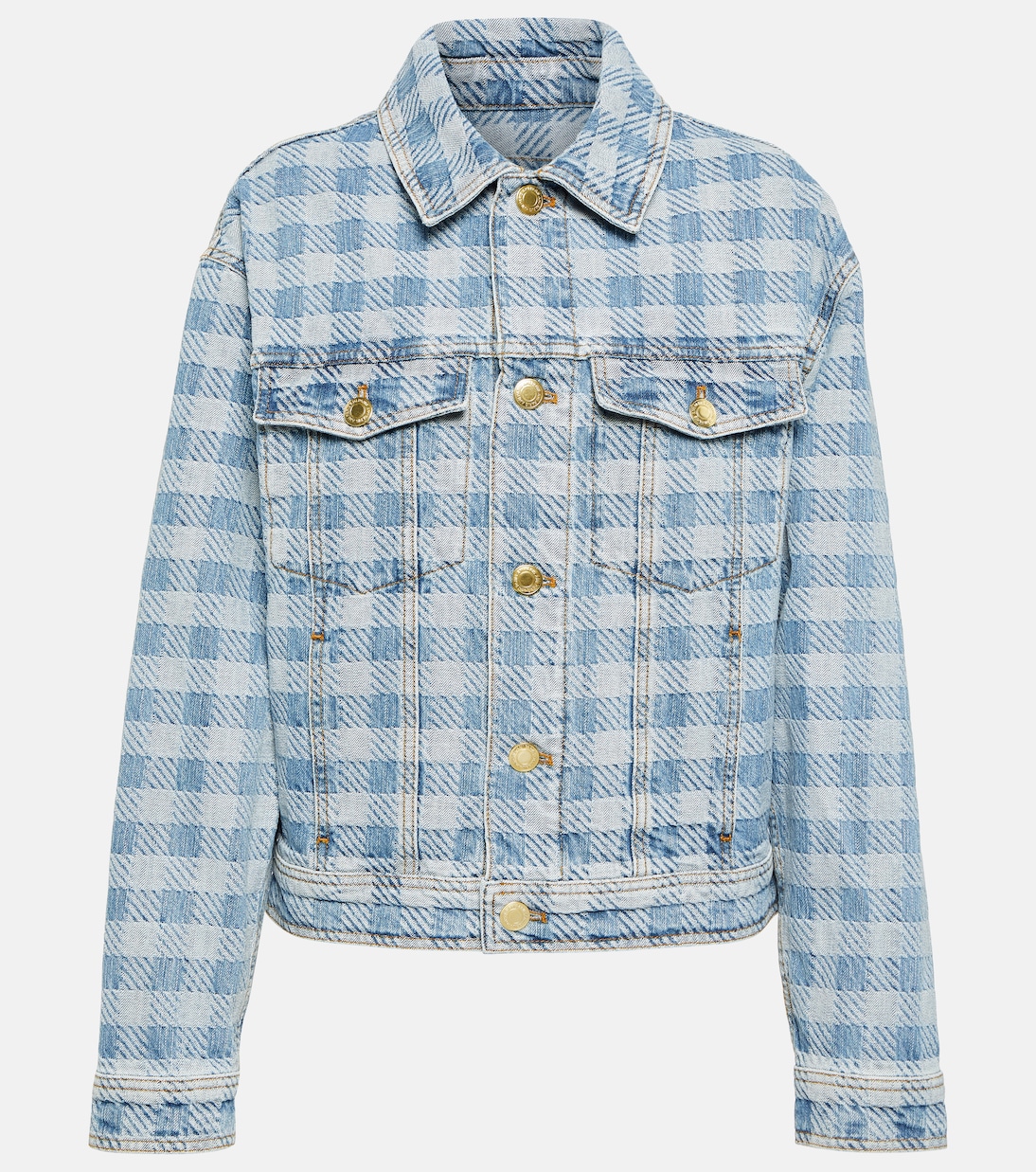 Checked denim jacket | Ami Paris