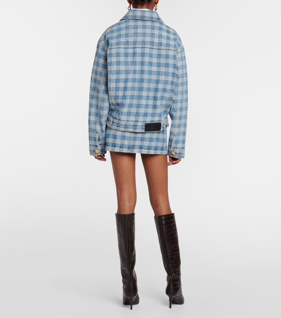 Checked denim jacket | Ami Paris