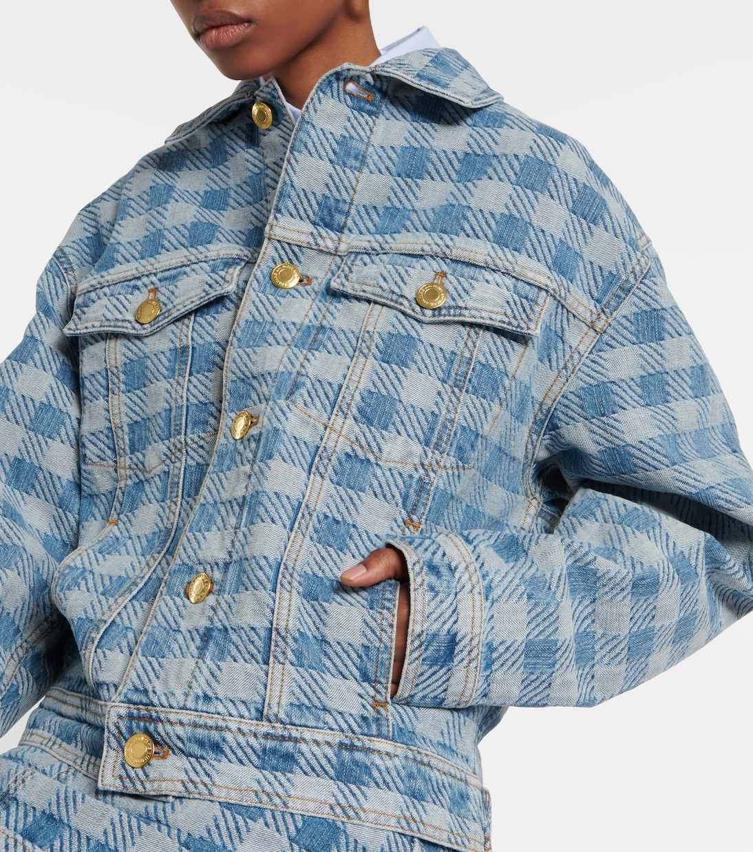 Checked denim jacket | Ami Paris