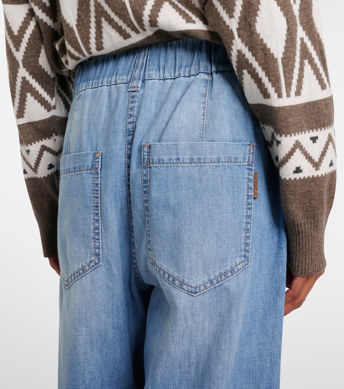 High-rise straight jeans | Brunello Cucinelli