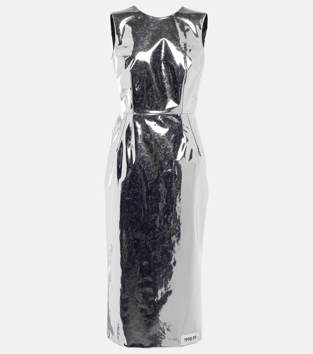 x Kim - abito midi in jersey metallico | Dolce&Gabbana