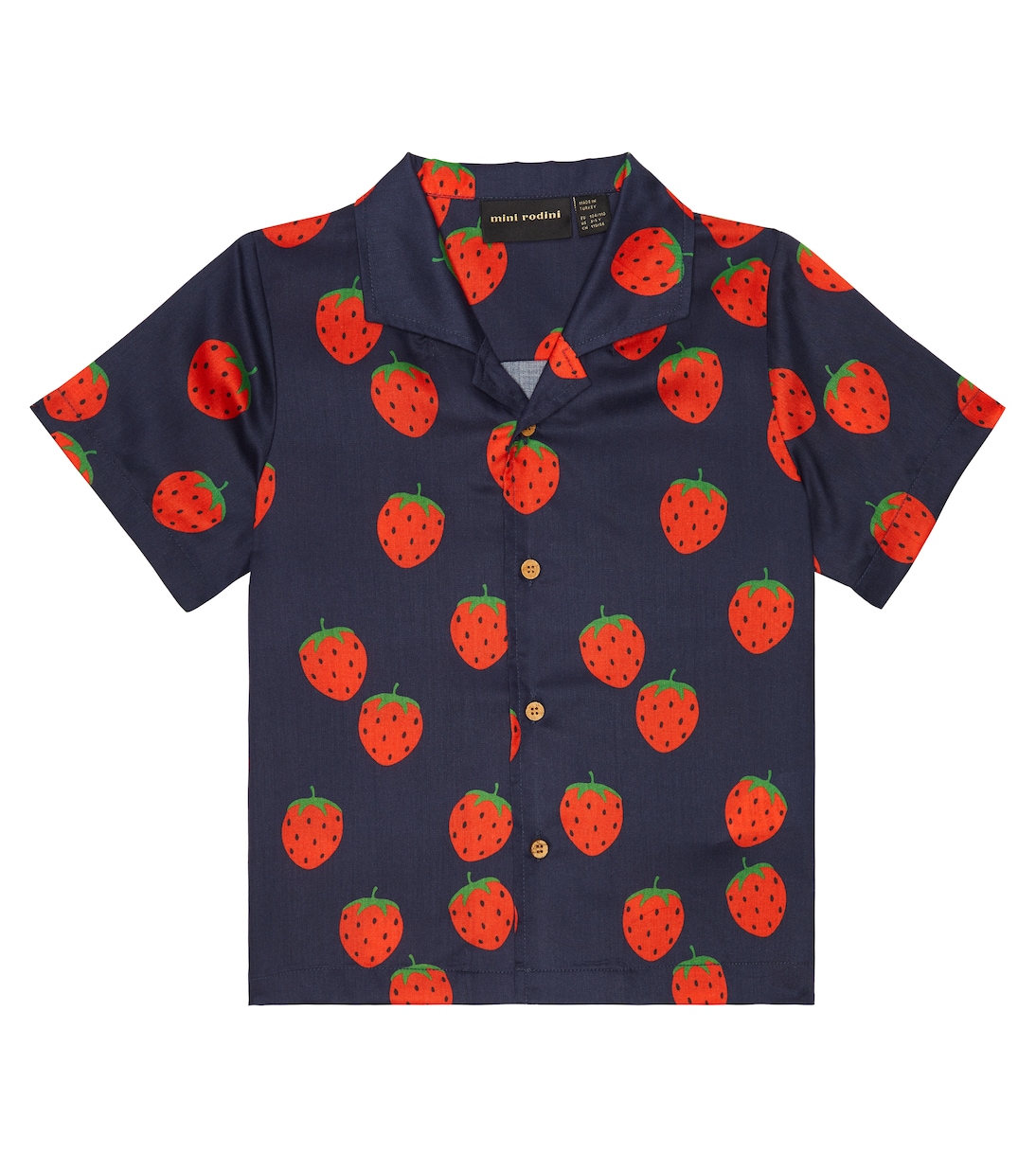Camicia in twill di fragole | Mini Rodini