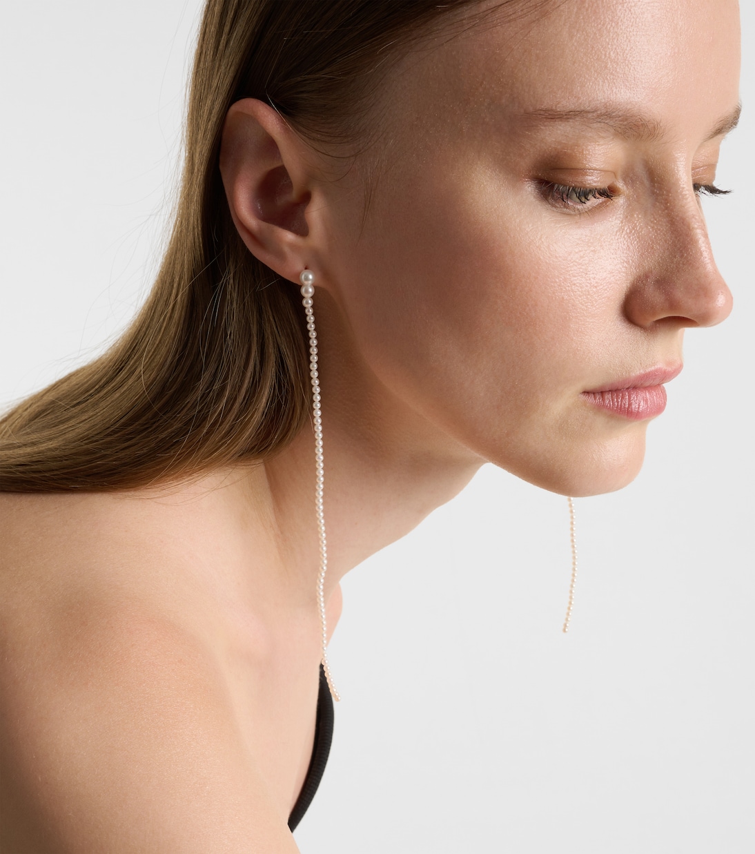 Boucles d’oreilles Grande Promenade en or 14 ct et perles | Sophie Bille Brahe