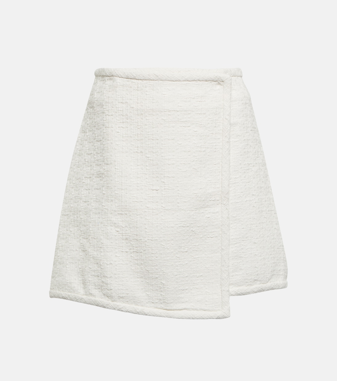 Falda wrap White Label de tweed de algodón | Proenza Schouler