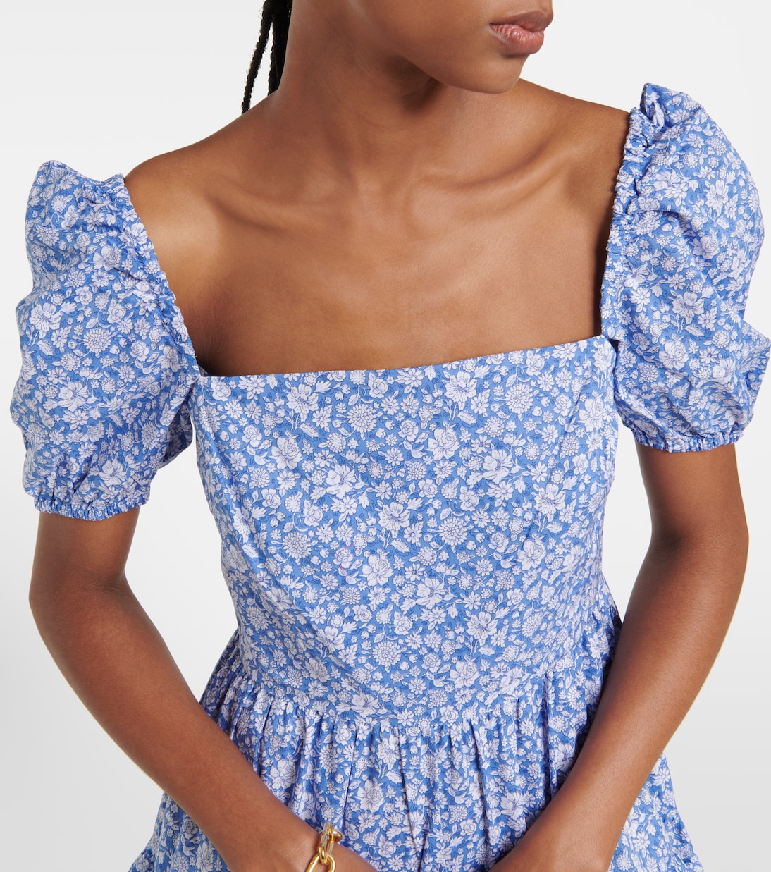 Abito midi in cotone con balze | Polo Ralph Lauren