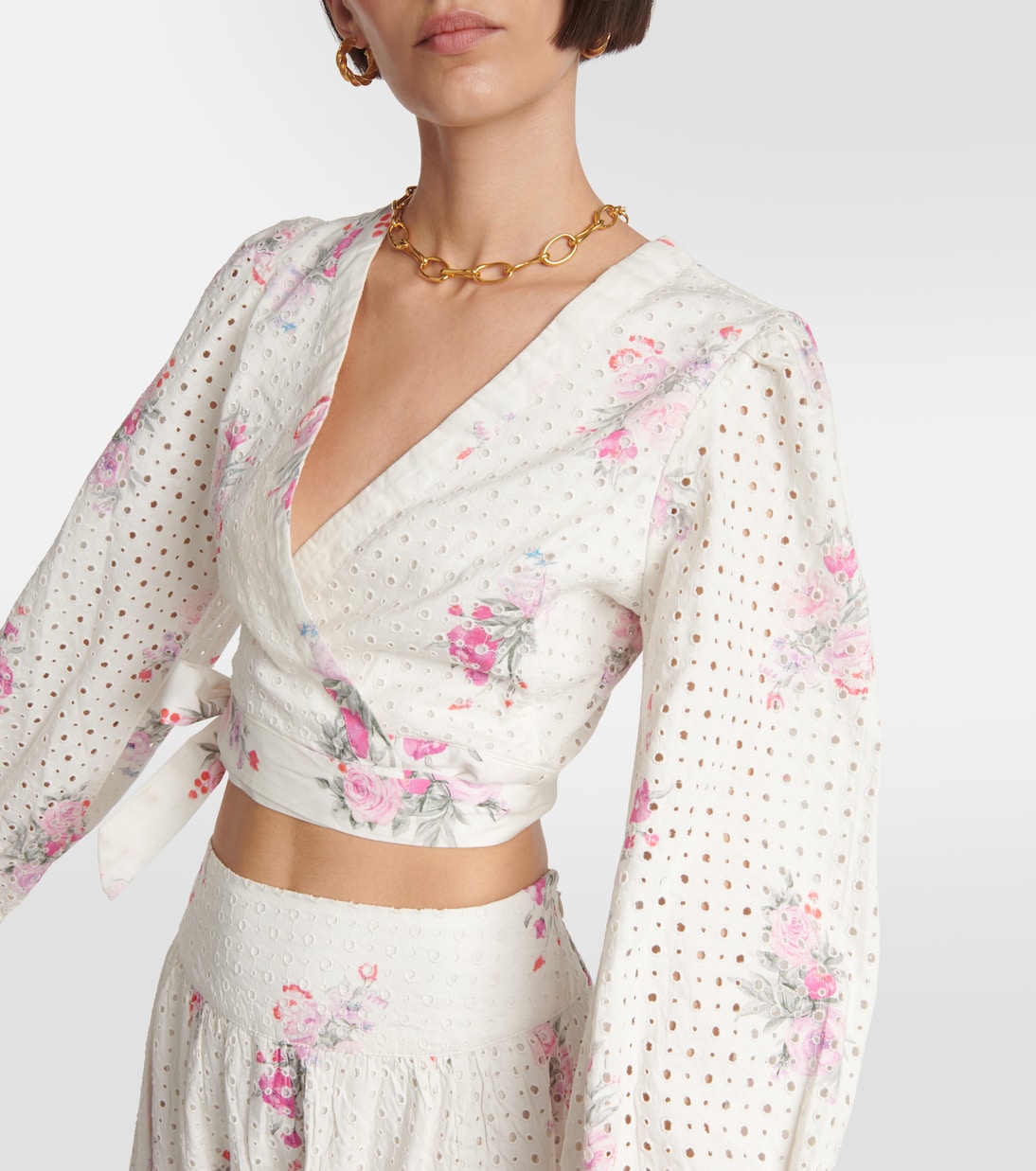 Cropped-Top Kinza aus Baumwolle | LoveShackFancy