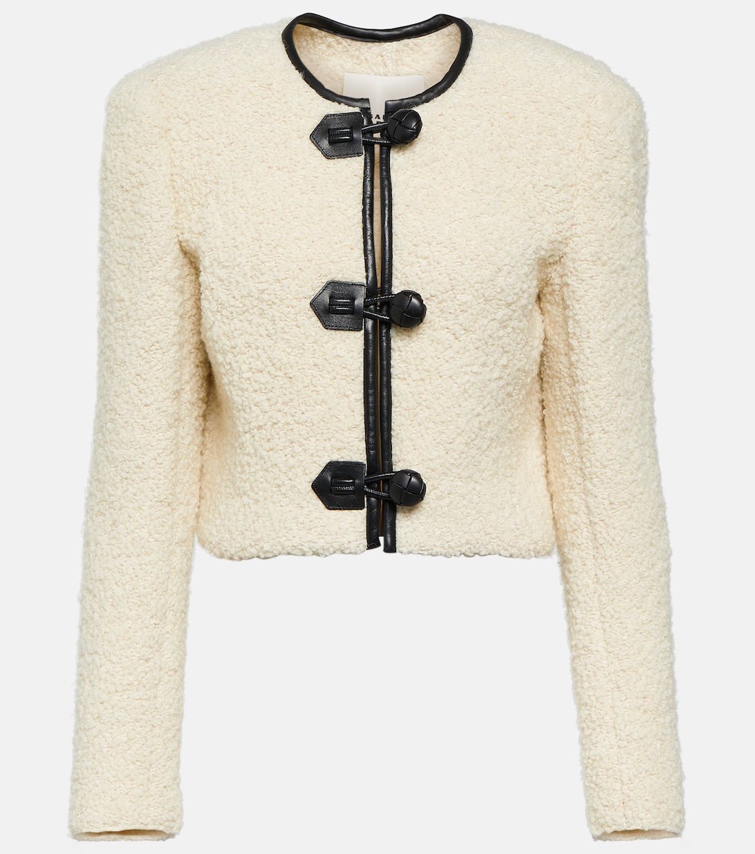 Gradilia leather-trimmed wool jacket | Isabel Marant