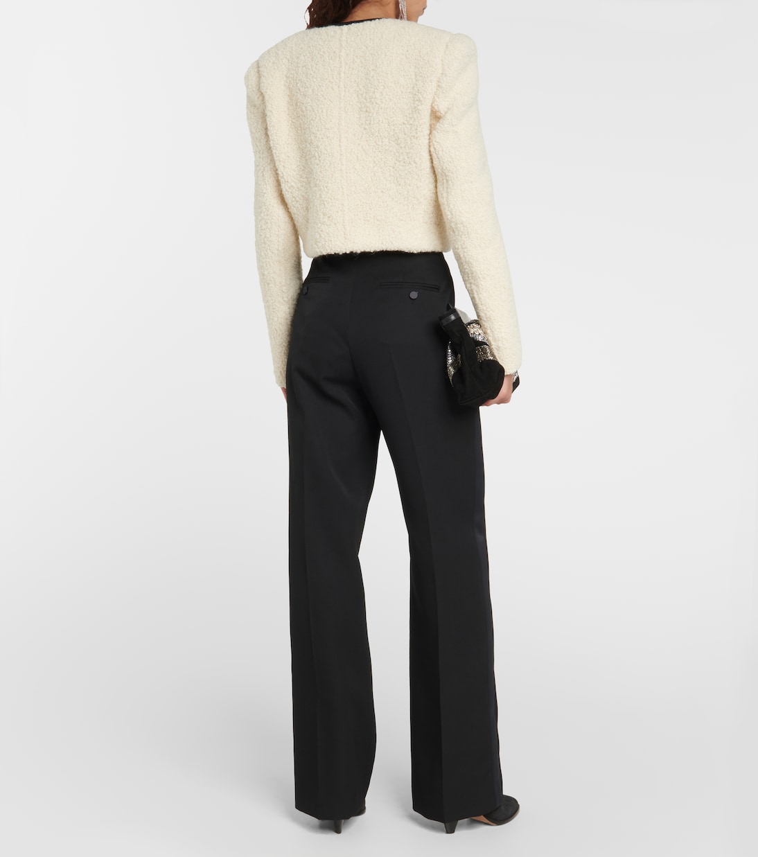 Gradilia leather-trimmed wool jacket | Isabel Marant