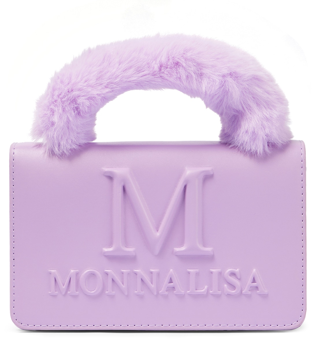 Borsa a spalla in similpelle con logo | Monnalisa