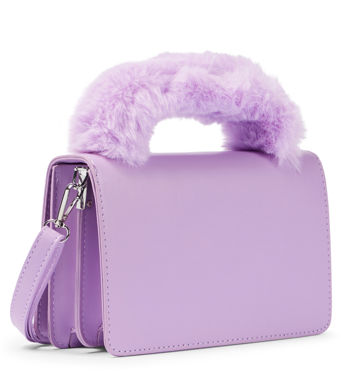 Borsa a spalla in similpelle con logo | Monnalisa