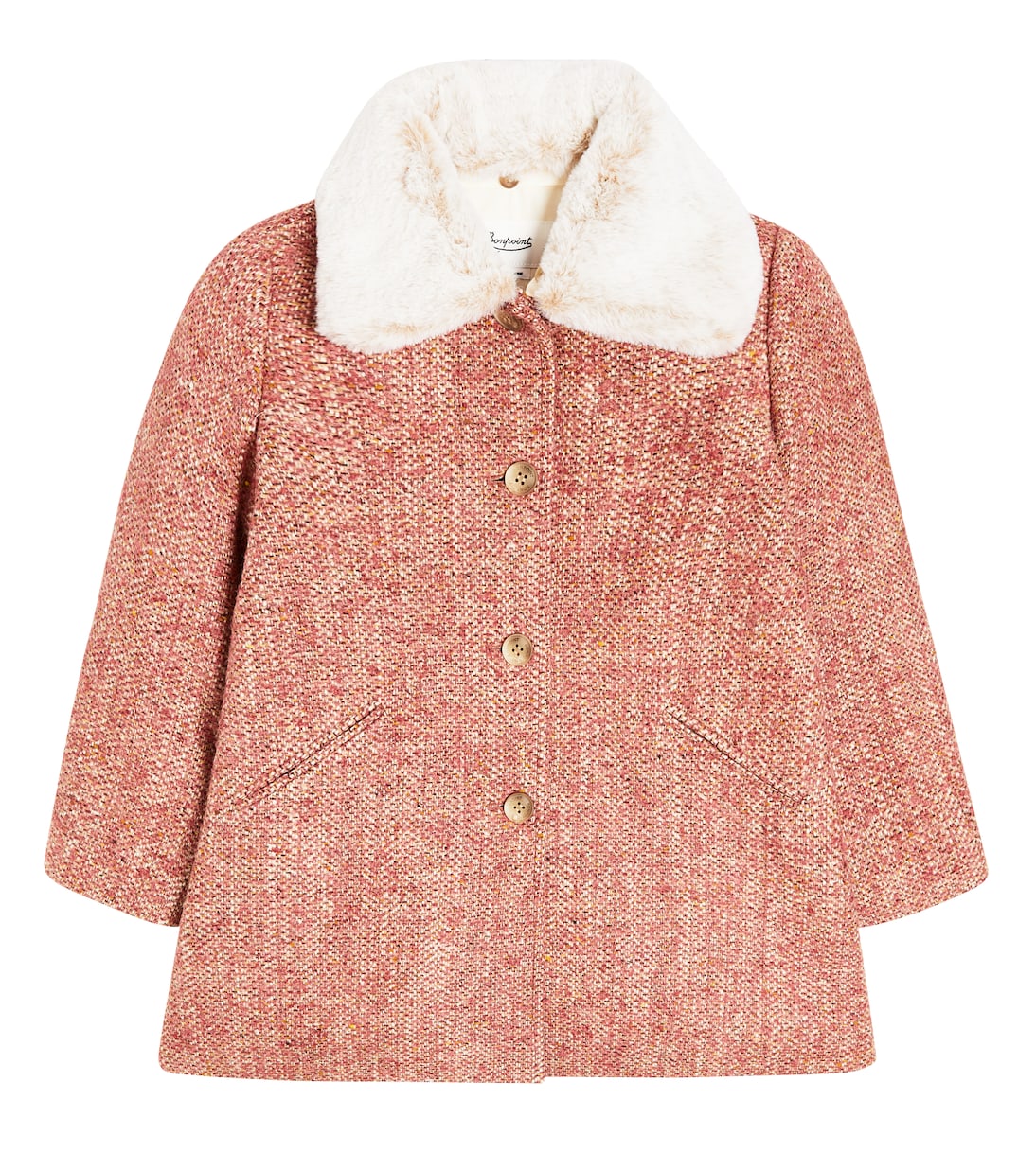 Temaggie faux fur-trimmed coat | Bonpoint