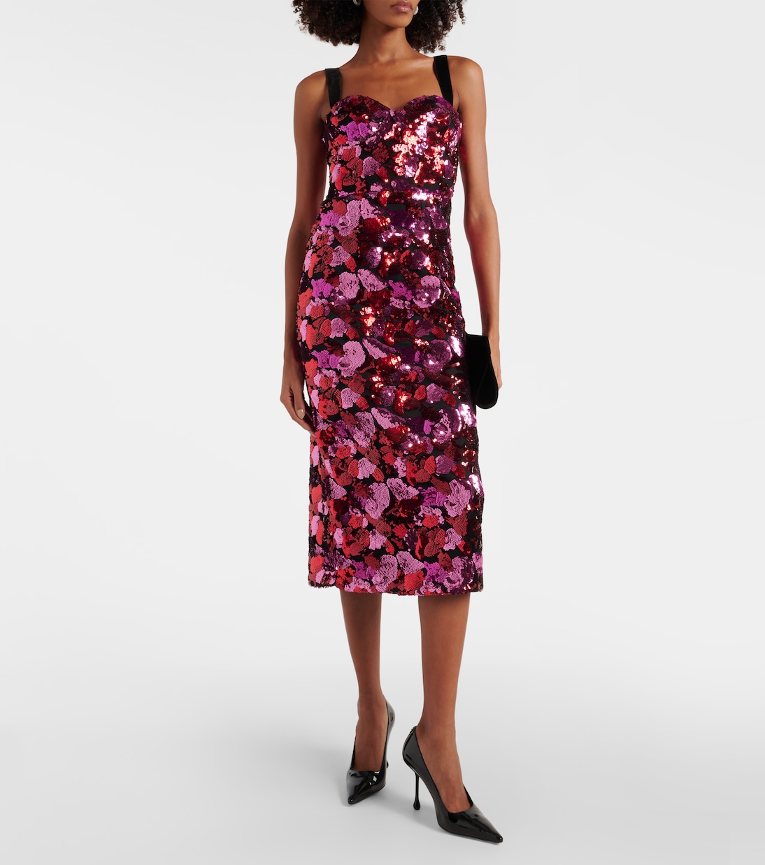 Vestido midi Azalea con lentejuelas | Rebecca Vallance