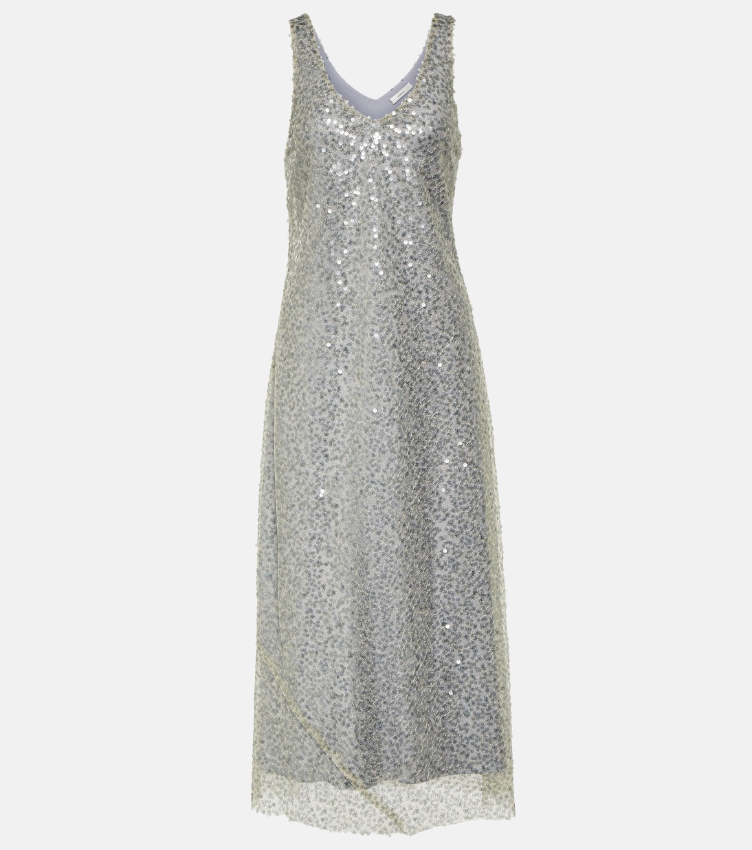 Lucite sequined metallic slip dress | Vince