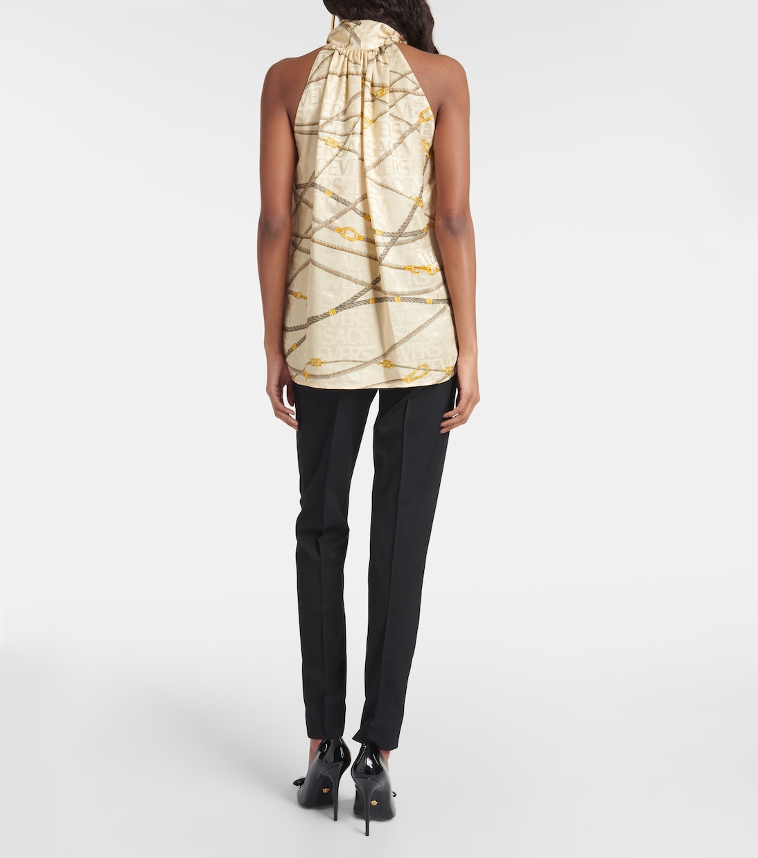Bow-detail top | Versace