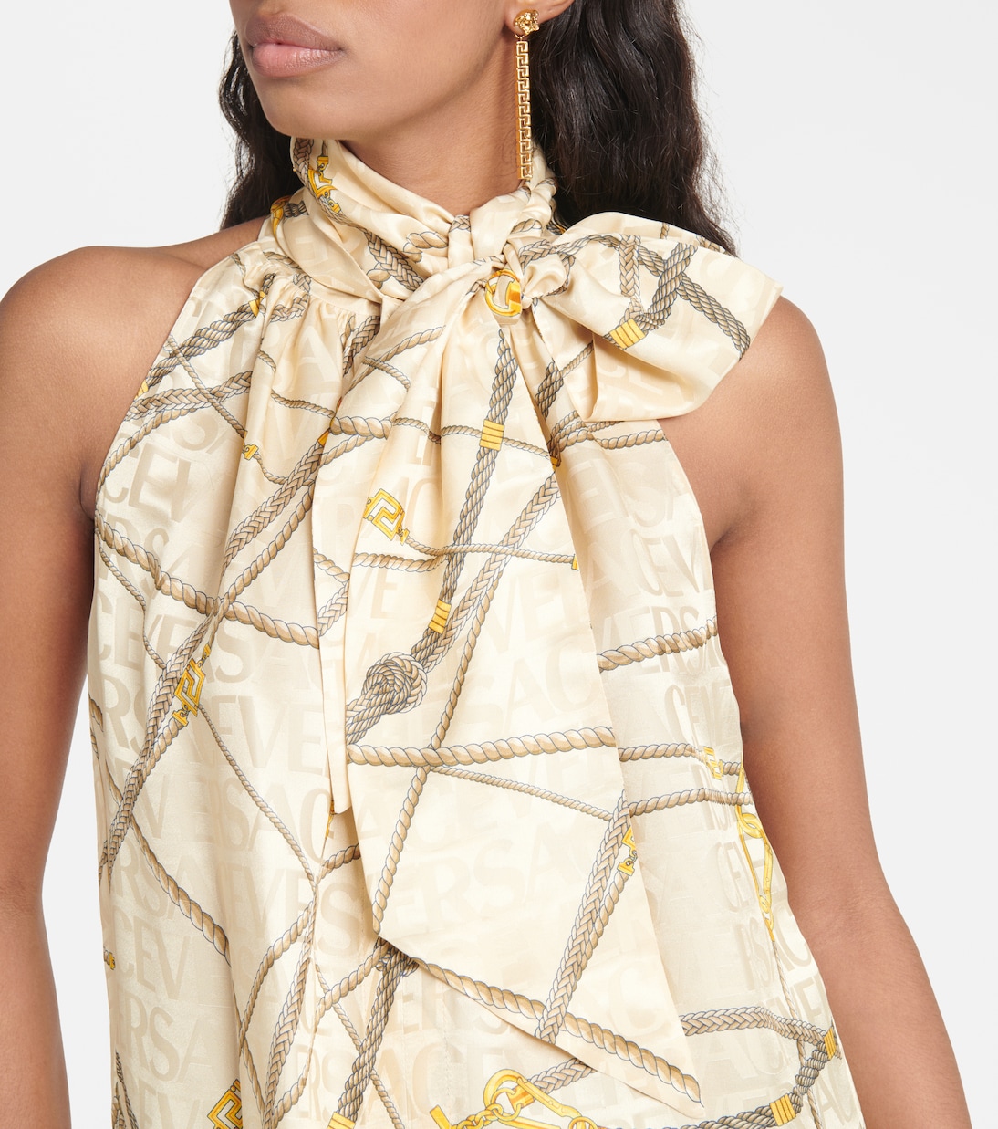 Bow-detail top | Versace