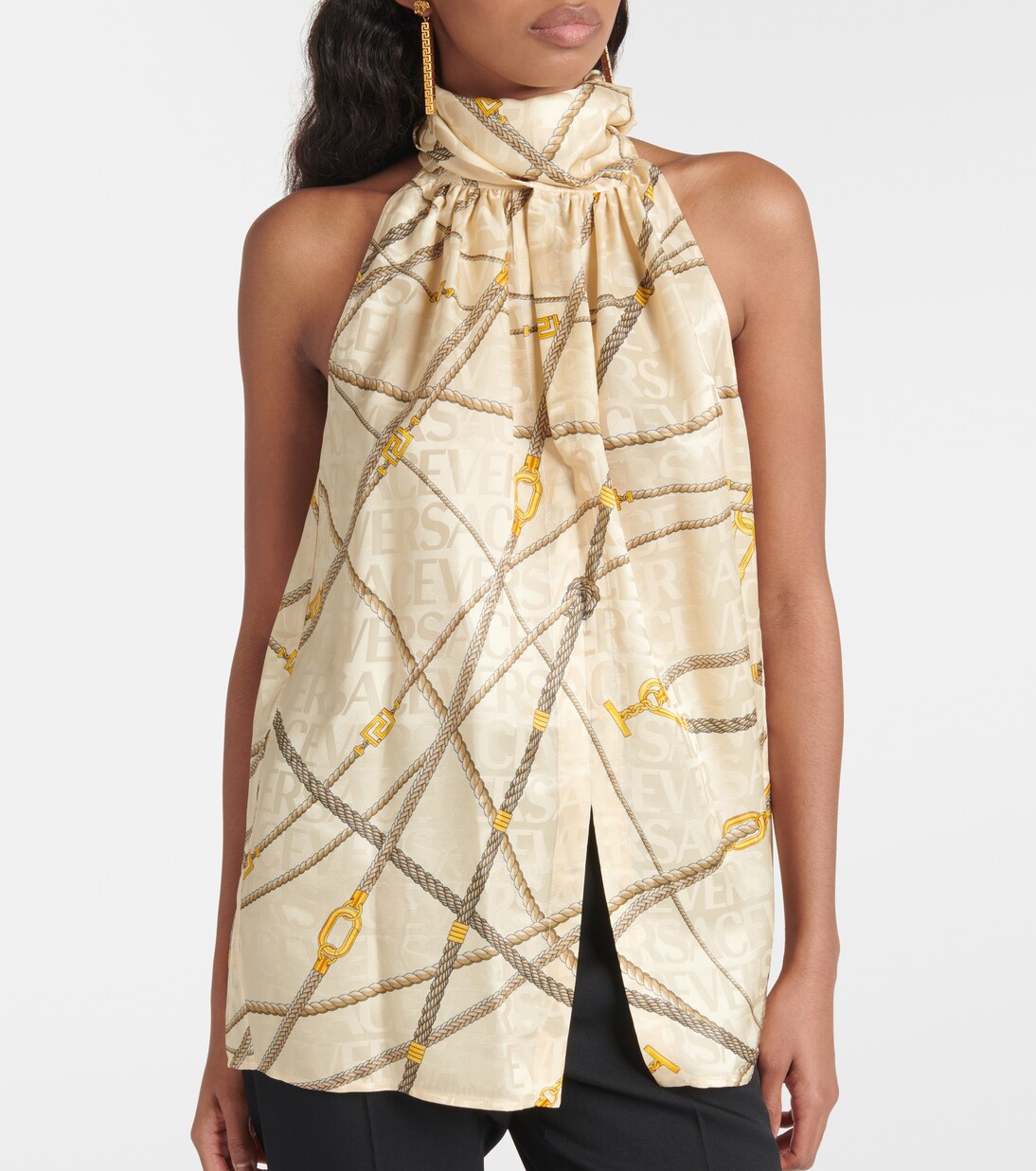Bow-detail top | Versace