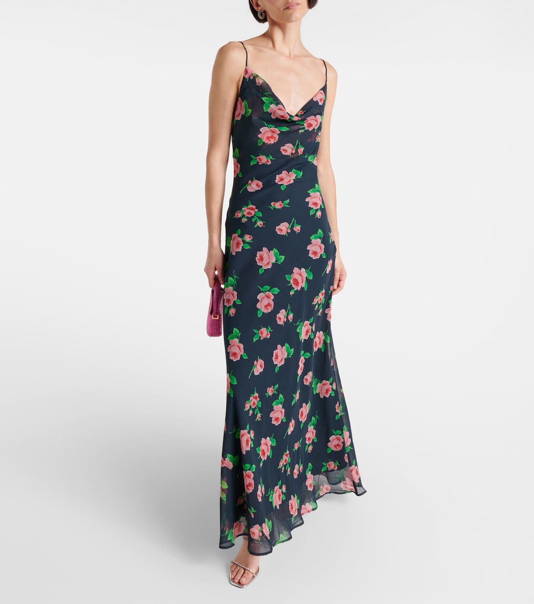 Tazzy floral open-back slip dress | Rotate