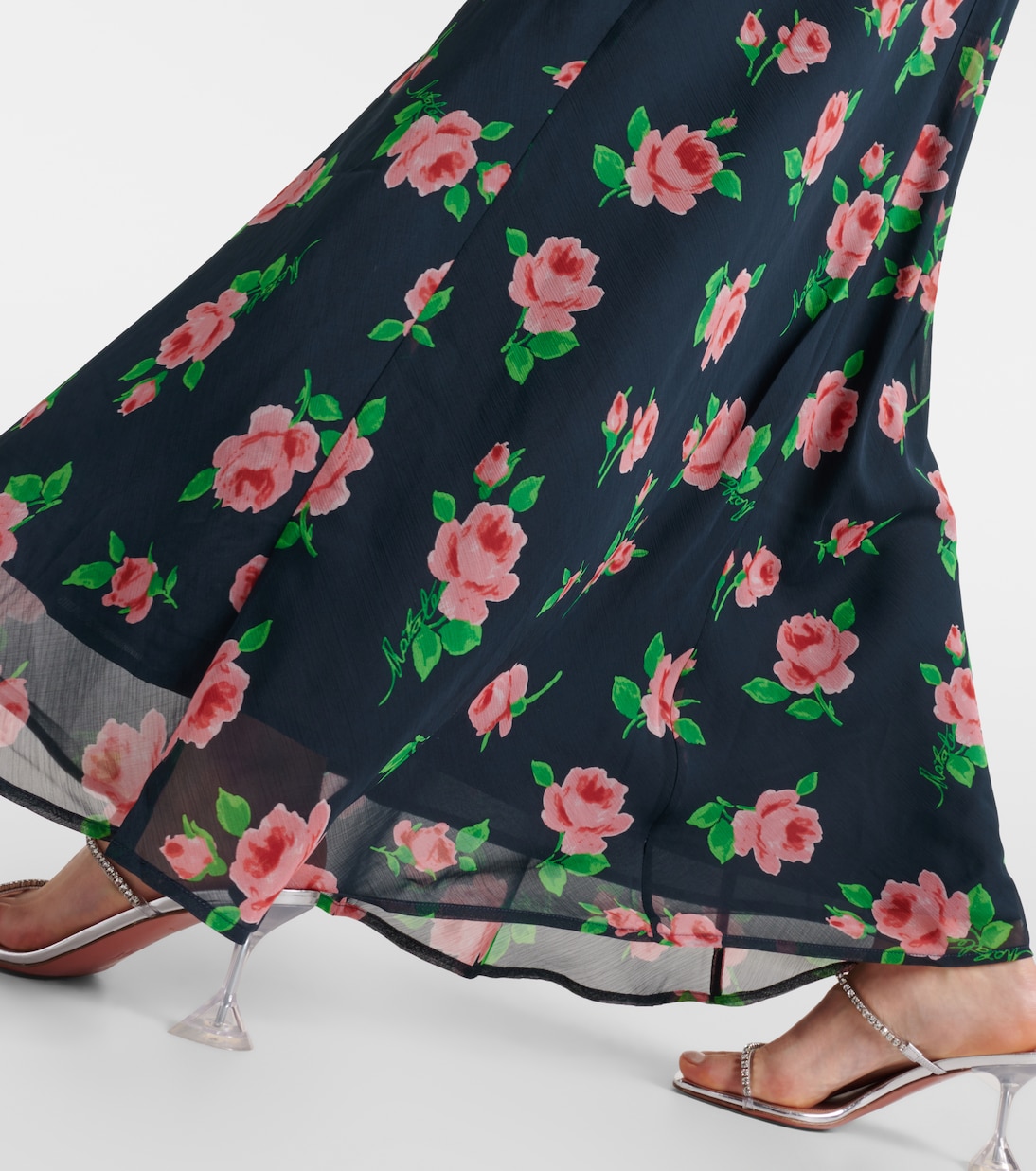Tazzy floral open-back slip dress | Rotate