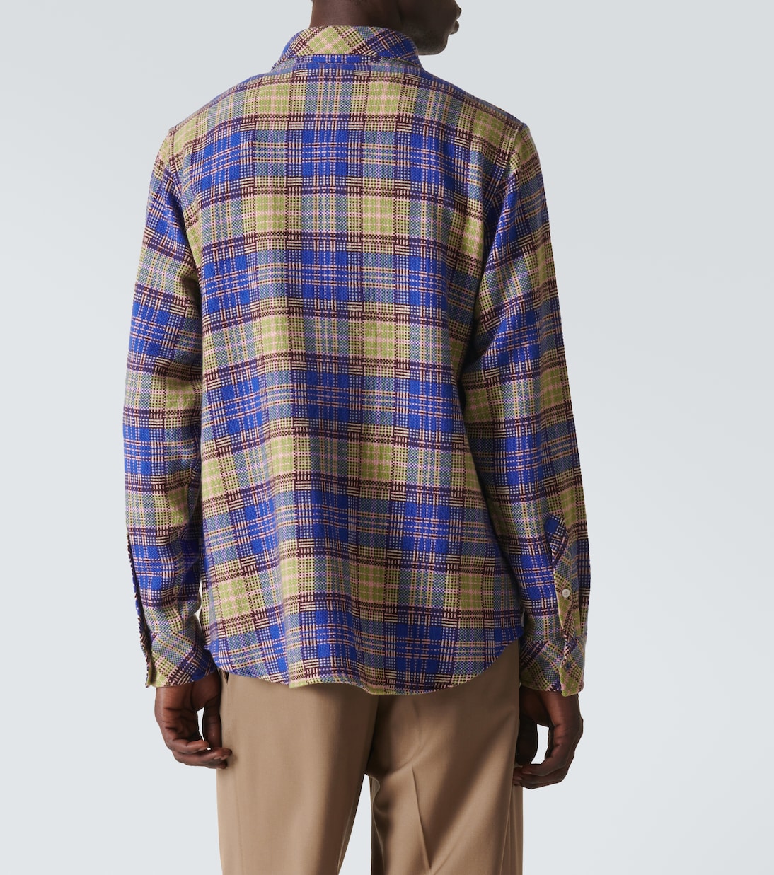 Camicia in tartan di cashmere | God's True Cashmere