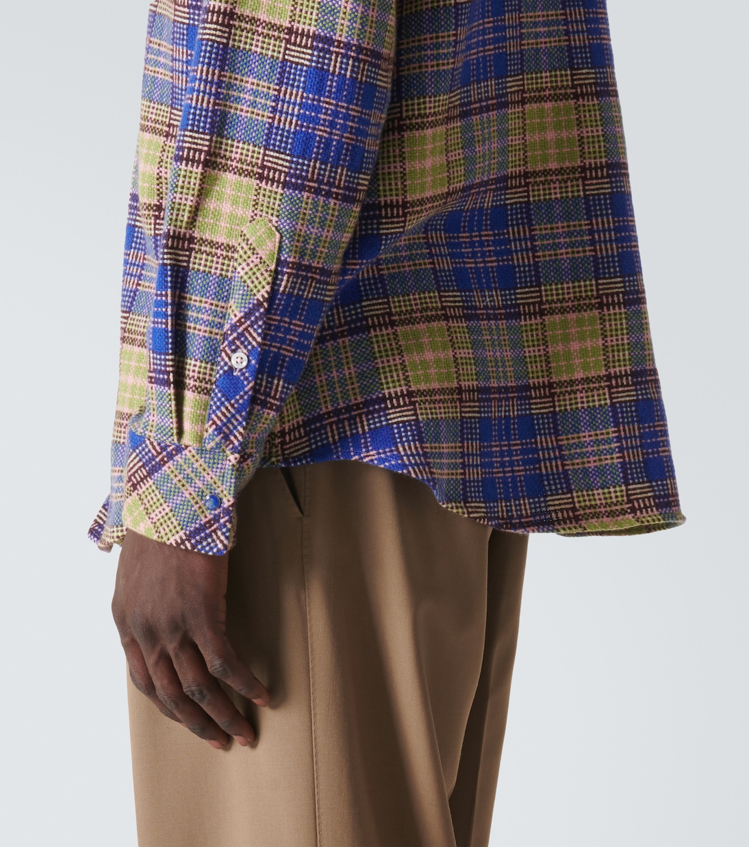 Camicia in tartan di cashmere | God's True Cashmere