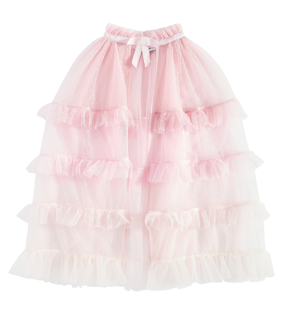 Mantella in mesh con balze | Self-Portrait Kids