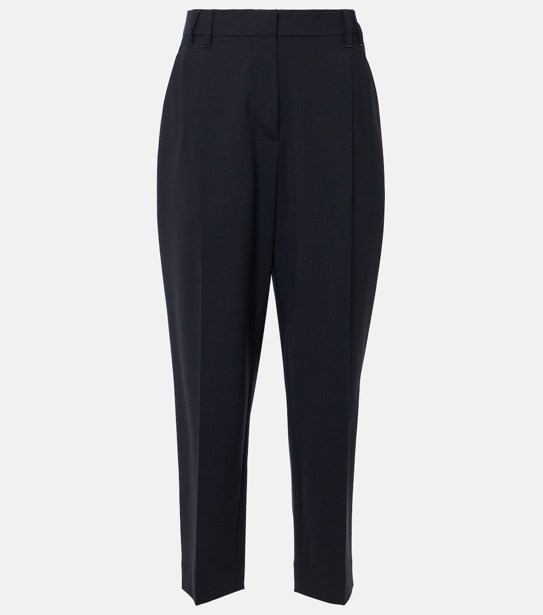 Pantalon tapered en laine mélangée | Brunello Cucinelli