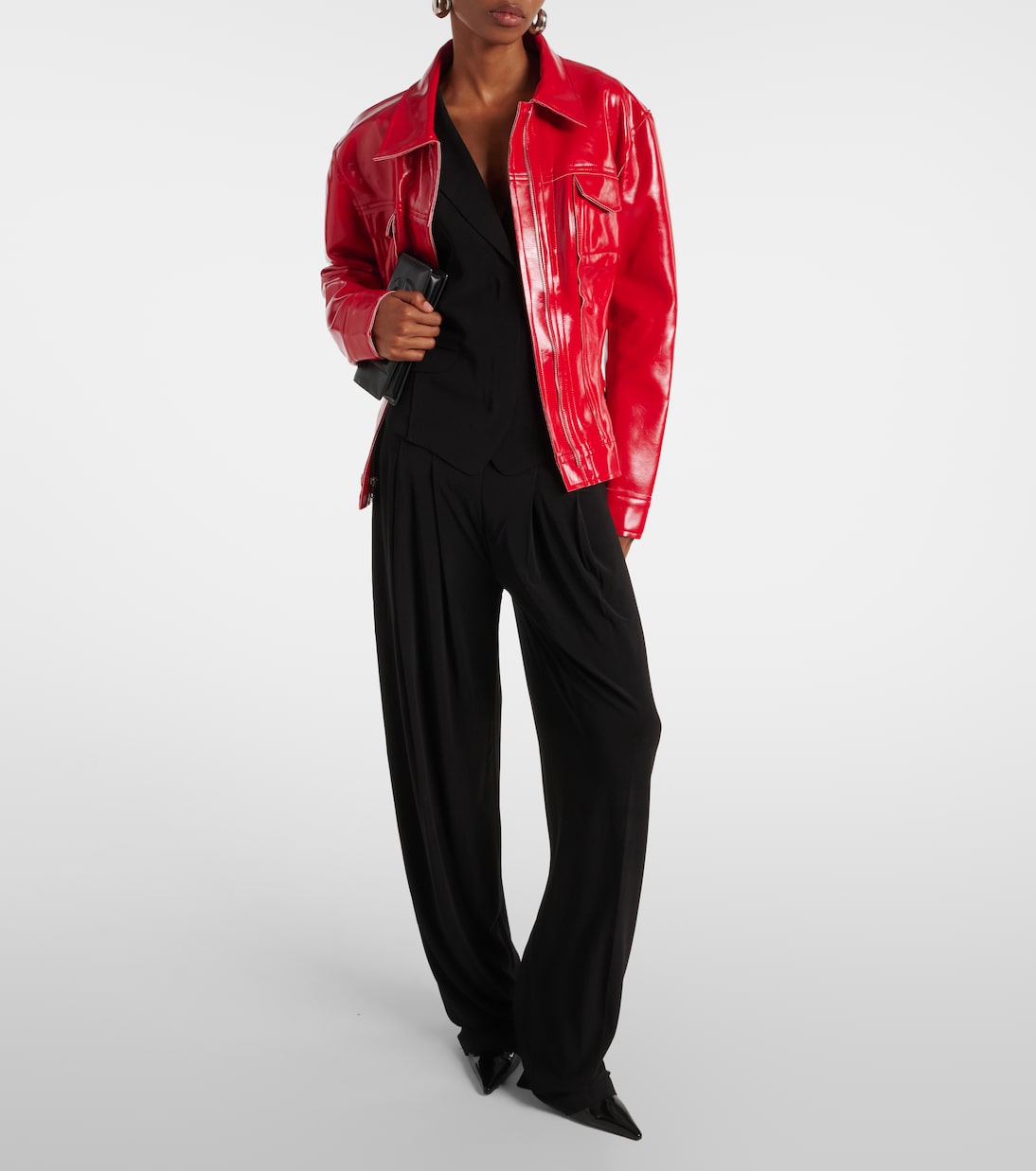 Pantaloni regular a vita alta | Norma Kamali