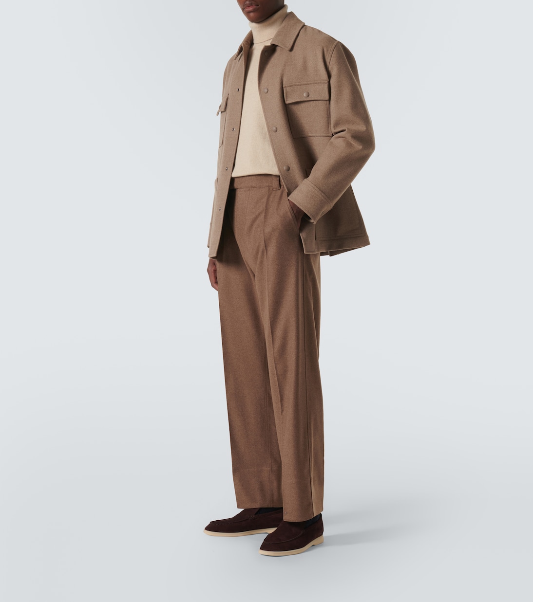 Darcy virgin wool overshirt | Loro Piana