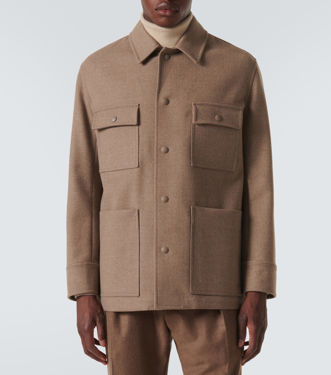 Darcy virgin wool overshirt | Loro Piana