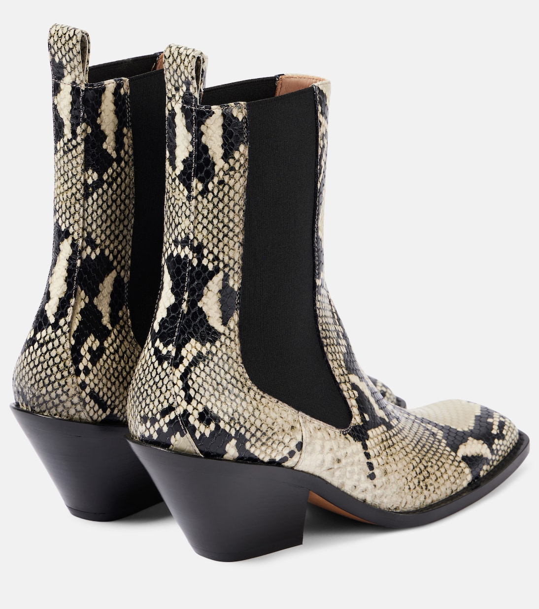 Austin 60 snake-effect leather ankle boots | Khaite