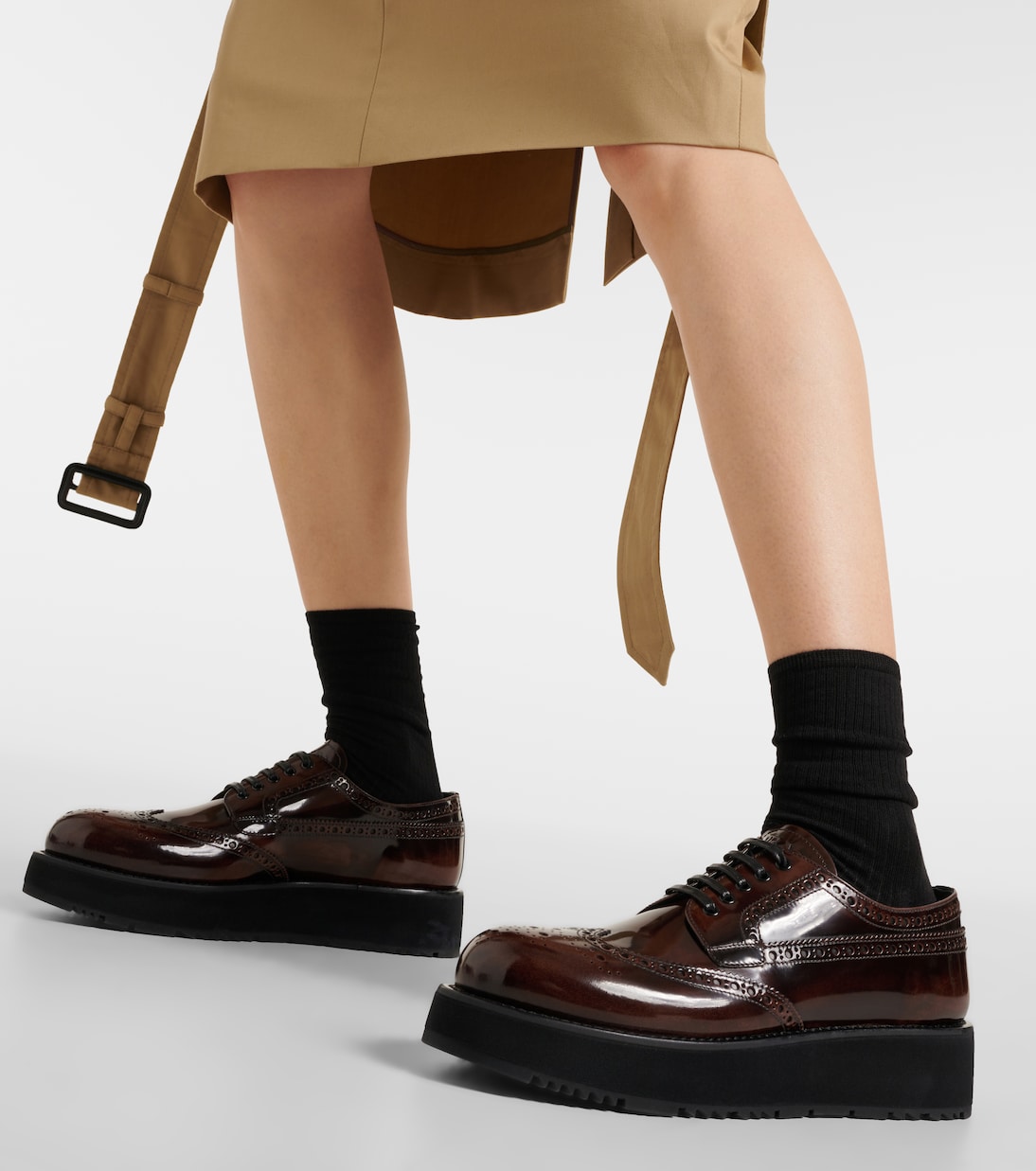 Derbies en cuir | Prada
