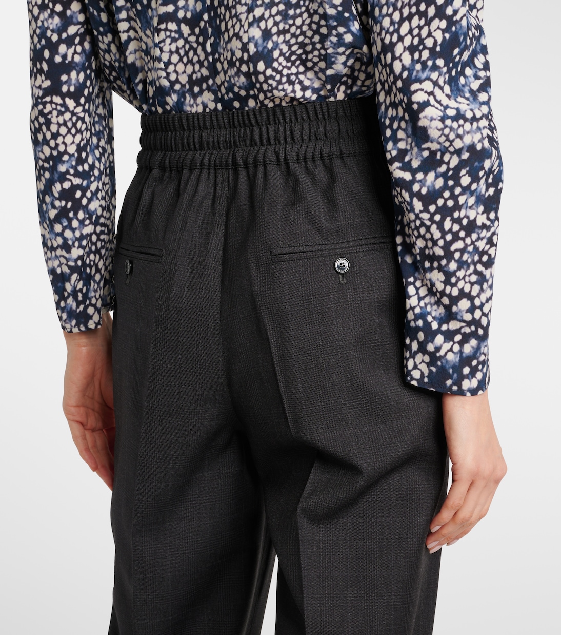 Pantalon droit Liska en laine mélangée | Isabel Marant