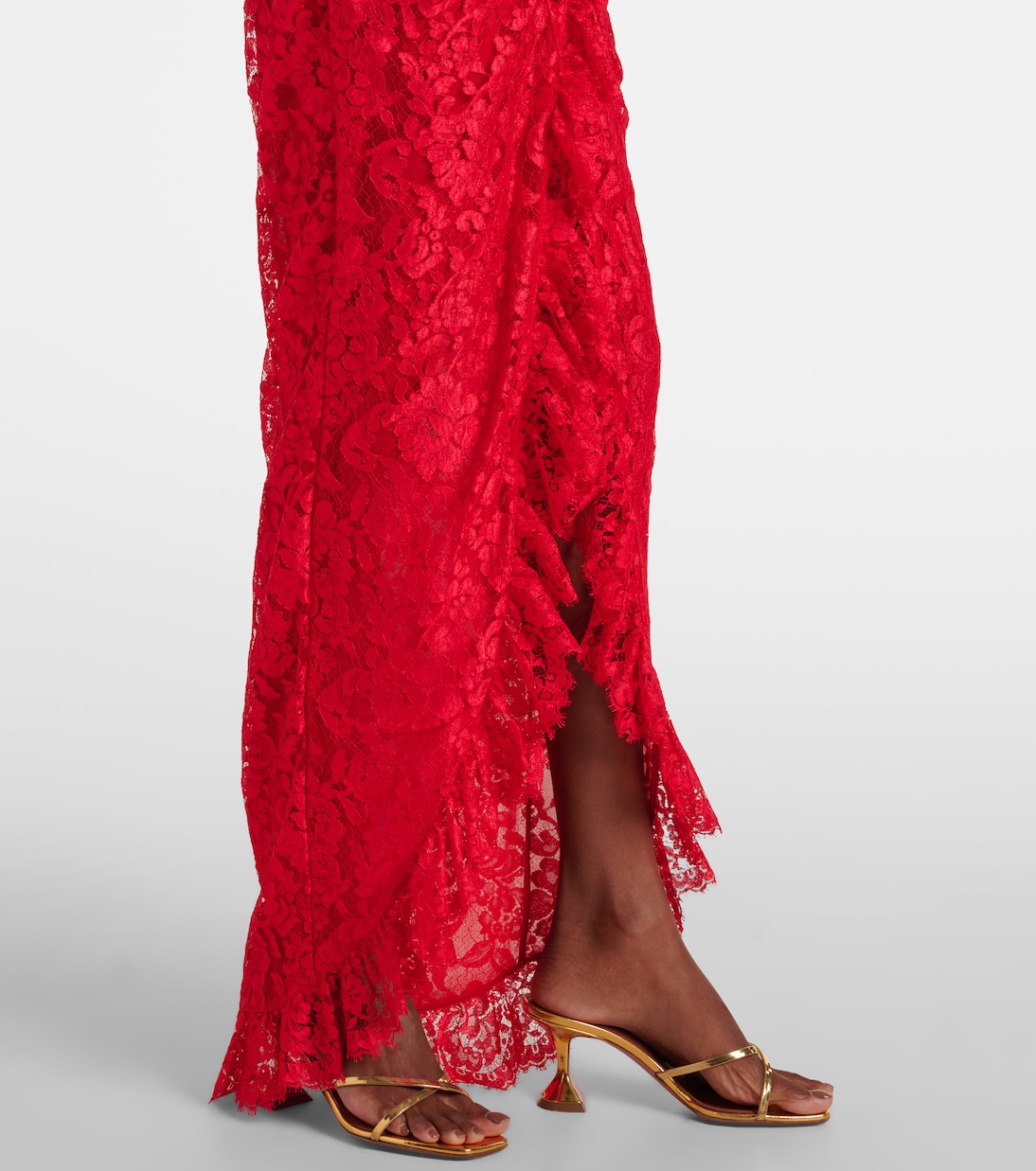 Robe longue en dentelle | Alessandra Rich
