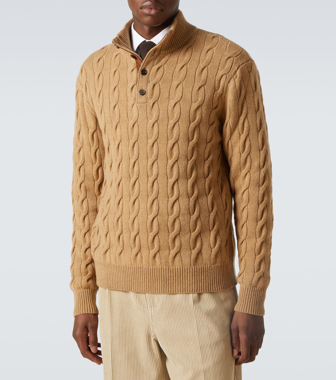 Pullover in cashmere a trecce | Ralph Lauren Purple Label