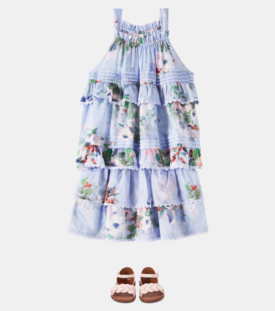 Top Everley Swing en coton à fleurs | Zimmermann Kids
