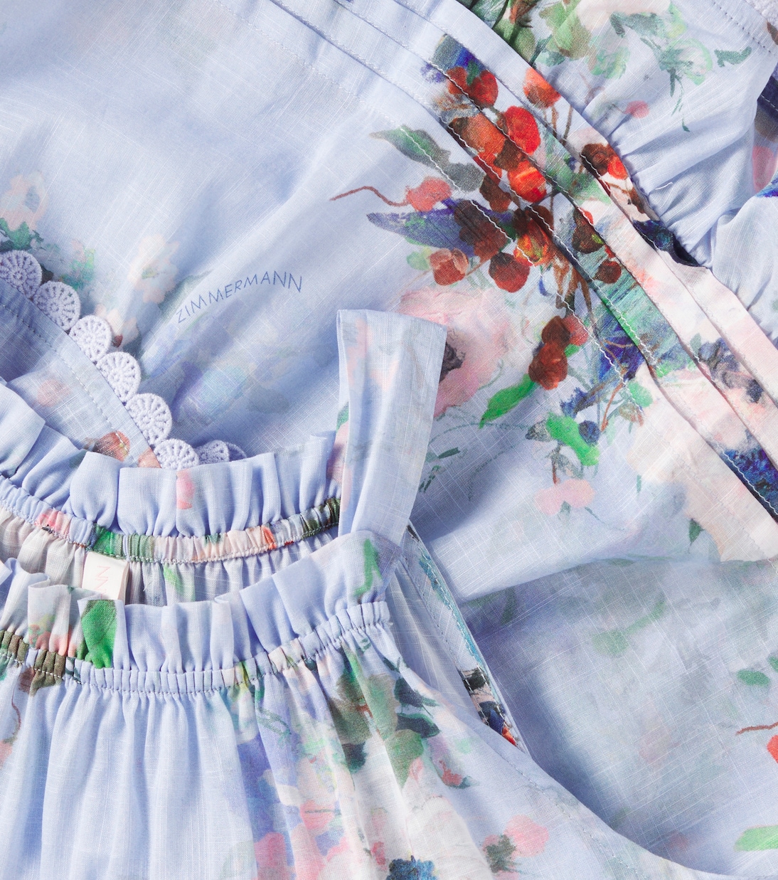 Top Everley Swing en coton à fleurs | Zimmermann Kids