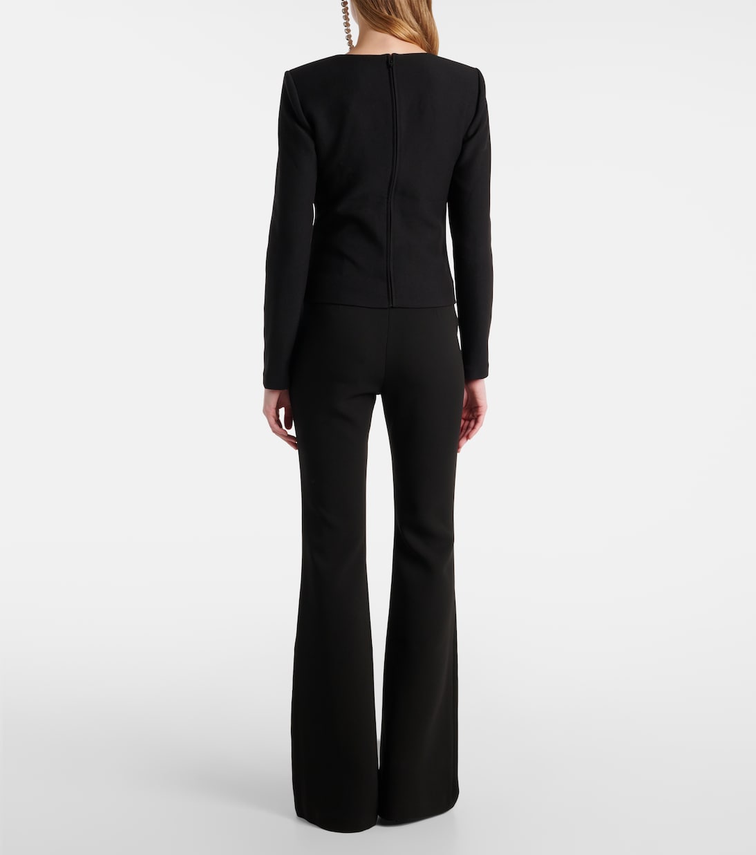 Top in crêpe con applicazione floreale | Roland Mouret