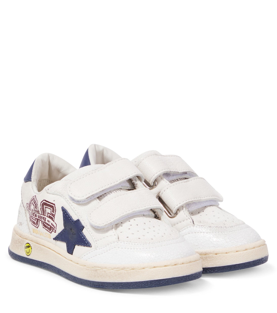 Sneakers Ballstar in pelle con stampa | Golden Goose Kids