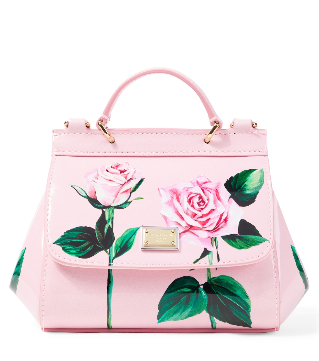 Borsa a spalla Sicily in vernice | Dolce&Gabbana Kids