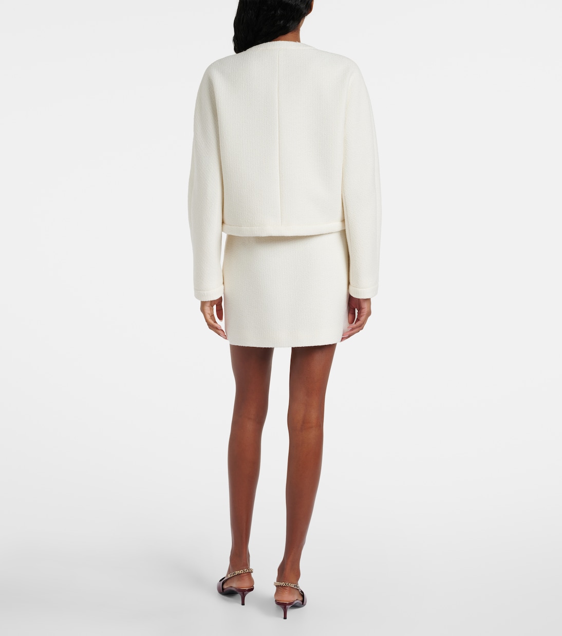 Giacca Interlocking G in bouclé di misto lana | Gucci